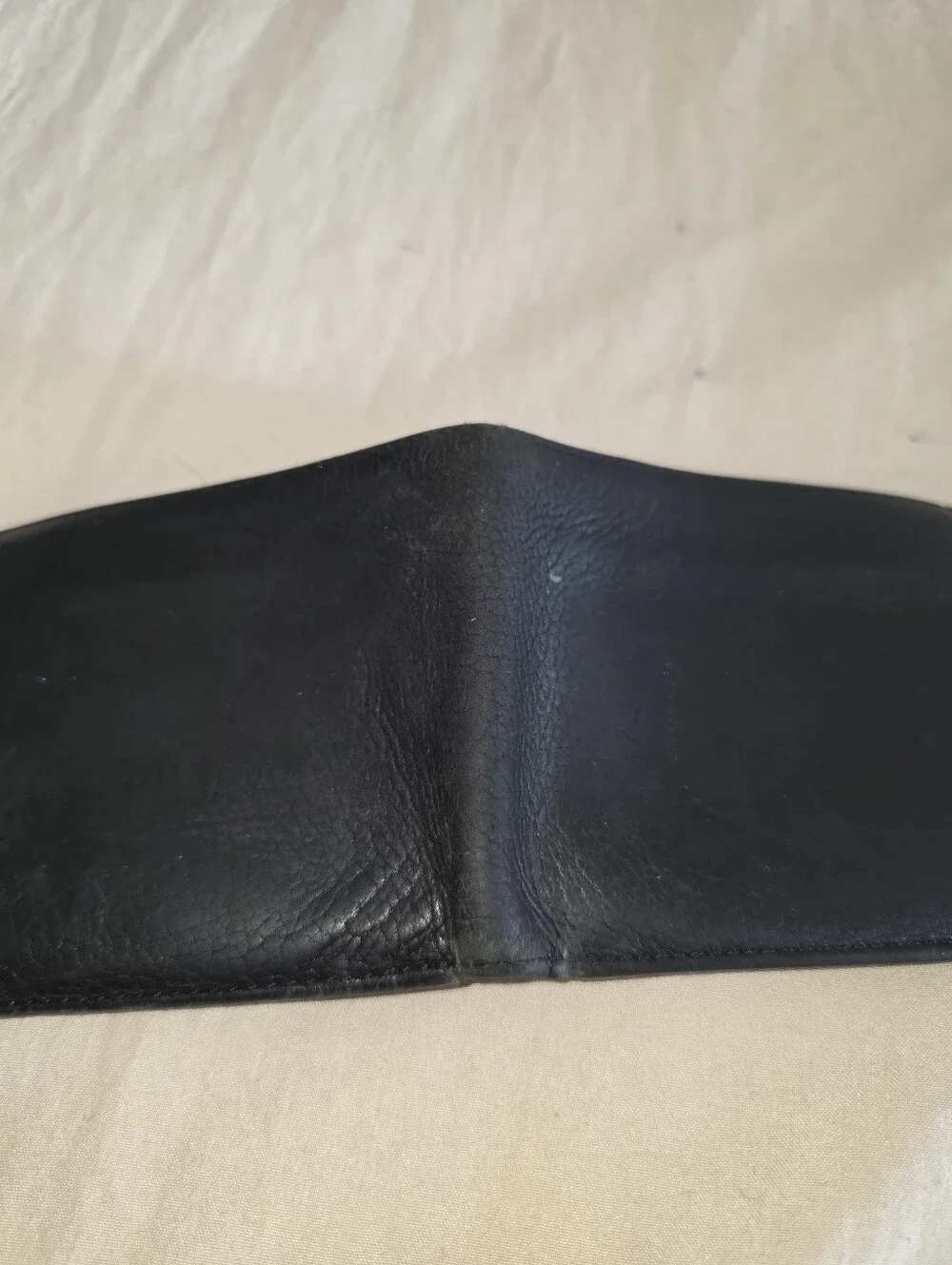 Vintage Coach Black Leather Bifold Wallet